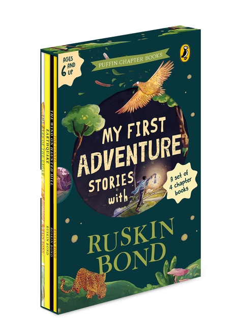 My First Adventure Stories: Ruskin Bond Boxset (Set of 4) | Thrilling, Illustrated Adventure Stories of Courage, Curiosity & Exploration | Perfect for Bedtime Reading and Classroom Storytelling | Ages 7+